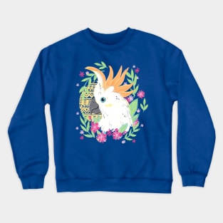 Citron Crested Cockatoo Crewneck Sweatshirt